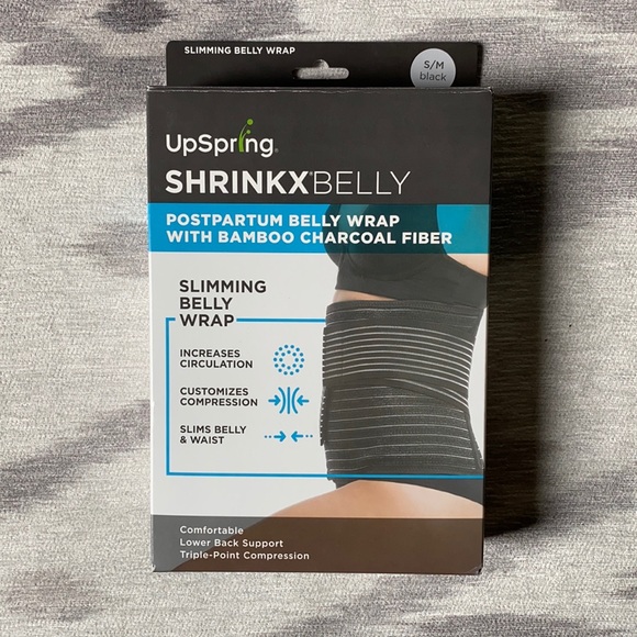 UpSpring ShrinkxBelly Charcoal Postpartum WrapS/M - Picture 2 of 4